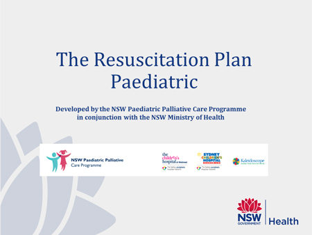 The Resuscitation Plan Paeadiatric